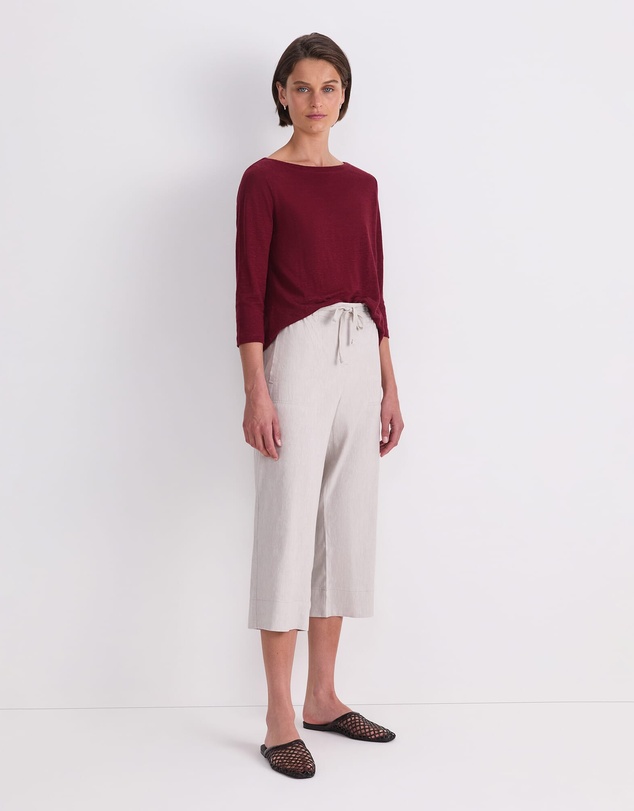 Sportscraft - Rosa Crop Linen Pant