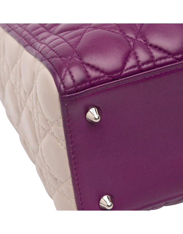 Pre-Loved by Azura Reborn - Pre-Loved Medium Tricolor Lambskin Cannage Lady Dior