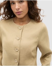 Seed Heritage - Long Sleeve Linen Vest