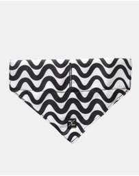 Mog & Bone - Dog Bandana - Black Wave Print