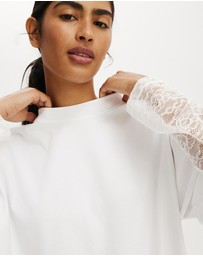 Cotton On Body - Oversized Layered Long Sleeve Top