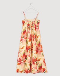 Revibe - Repaired AERE Aniya Linen Maxi Dress - AU 12