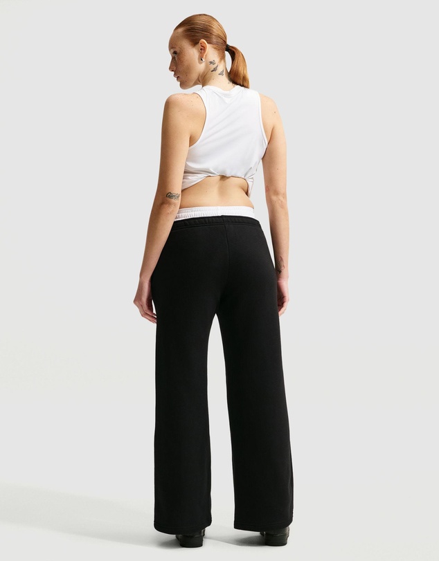 Nike - Studio Fleece Medium Weight Mid-Rise Wide-Leg Pants