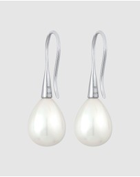 Elli Jewelry - Earrings Drop Classic with Shell Core Beads in 925 Sterling Silver