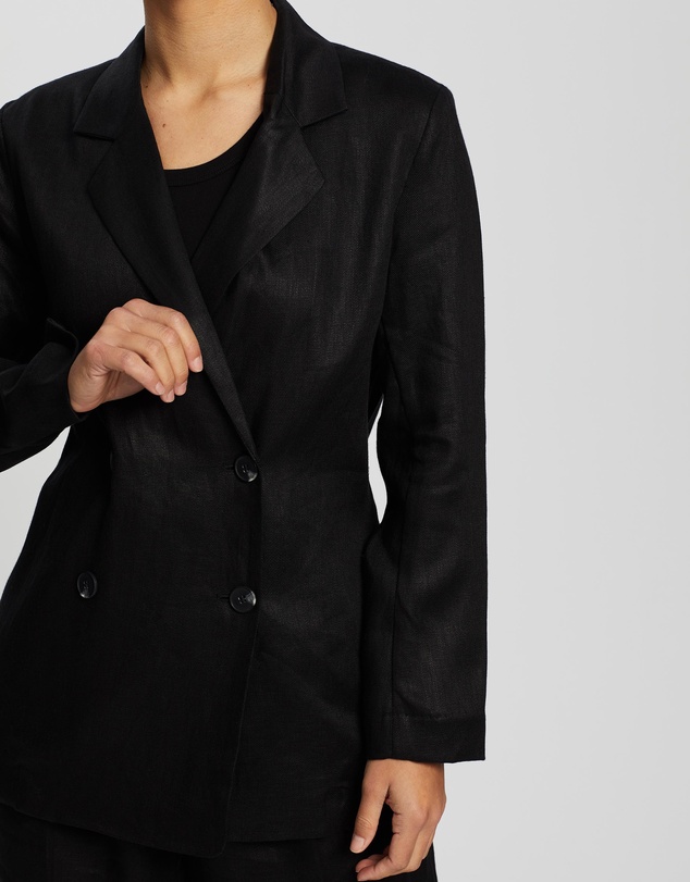 Assembly Label - Double Breasted Linen Blazer