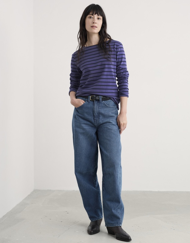 Seasalt - Seasalt Cornwall Purple Sailor Shirt