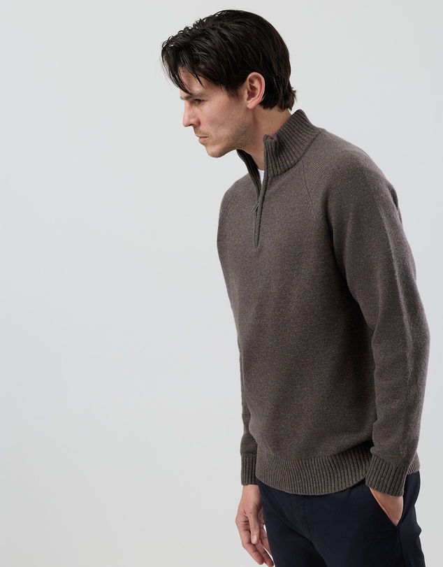 Wayver - Half Zip Wool Blend Knit