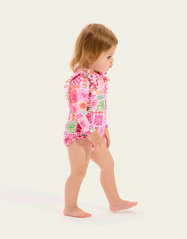 Seafolly - Summer Paradise Frill Sunsuit - Babies