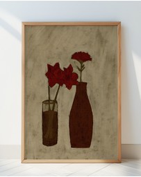Olive et Oriel - Blossom Blend by Shatha Al Dafai Art Print