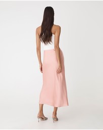Forcast - Valeria A-Line Satin Skirt