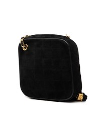 Pre-Loved by Azura Reborn - Pre-Loved CC Quilted Suede Diamon Tassel Bag
