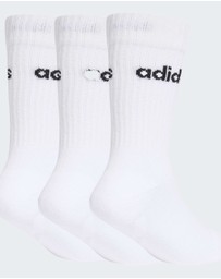 adidas Performance - LINEAR KIDS CREW 3 PAIRS PER PACK SOCKS