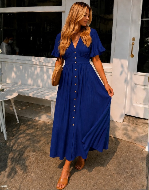 Esther & Co - Korbela Dress - Navy
