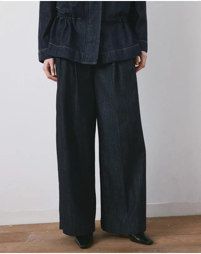 M.N.G - Wide Leg Denim Trousers With Belt Loops