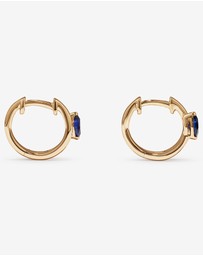 Michael Hill - Marquise-Cut Created Sapphire Wrap Earrings in 10kt Yellow Gold