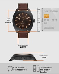 Fossil - Fossil Machine Brown Watch FS5972