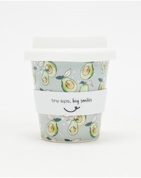 itti bitti - Bamboo Reusable Baby Cino Cup With 2 Straws - Avocuddles
