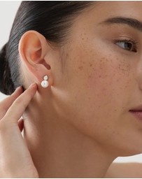 Najo - Mirage Silver Pearl Earring