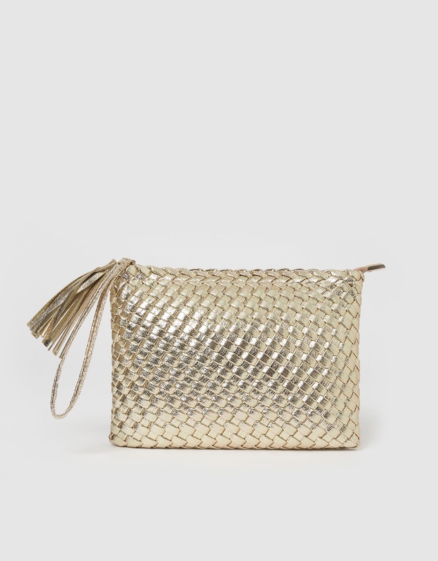 Arms Of Eve - Lavinia Clutch Bag - Gold