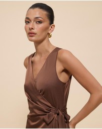 CHANCERY - Lani Sleeveless Wrap Maxi Dress