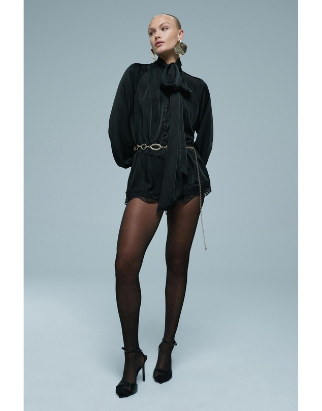 Bardot - Petra Long Sleeve Playsuit