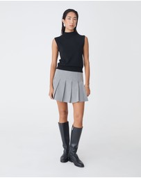 Forcast - Kris Pleated Mini Skirt