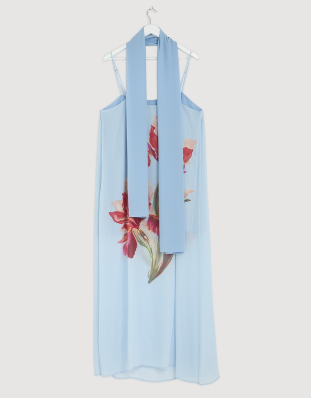 Revibe - Repaired AERE Rosalee Scarf Maxi Dress - AU 18