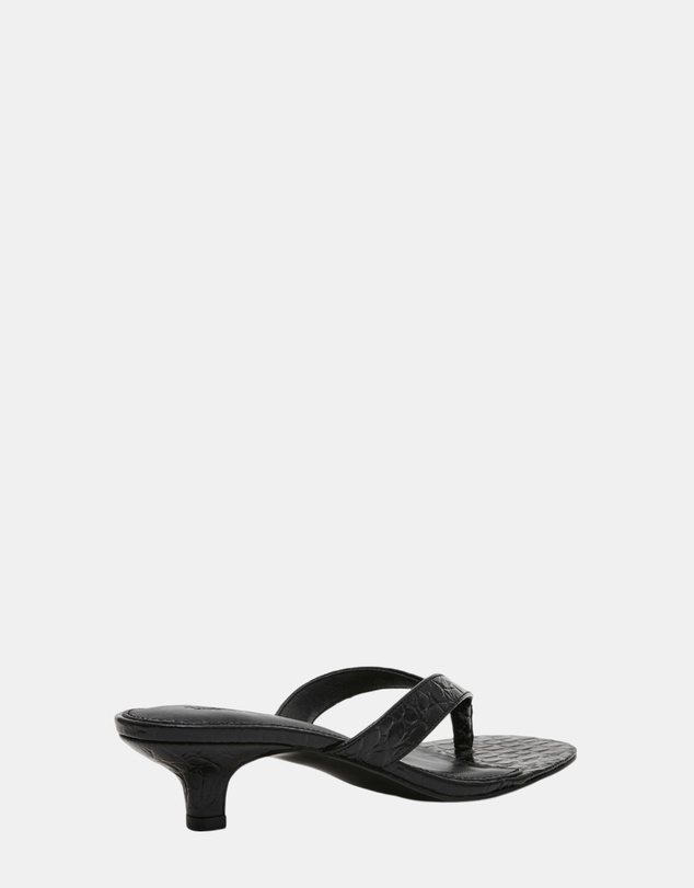 Steve Madden - Tracie Black Croc Heels