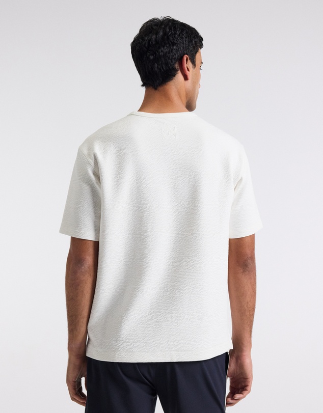 Calibre - Loose Fit Crinkle T-shirt Ivory
