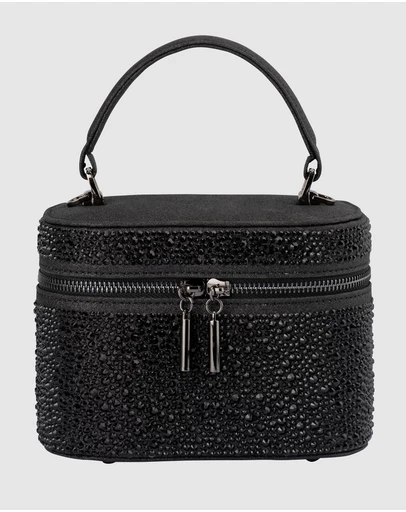 Olga Berg - Beckie Zip Top Crystal Bag