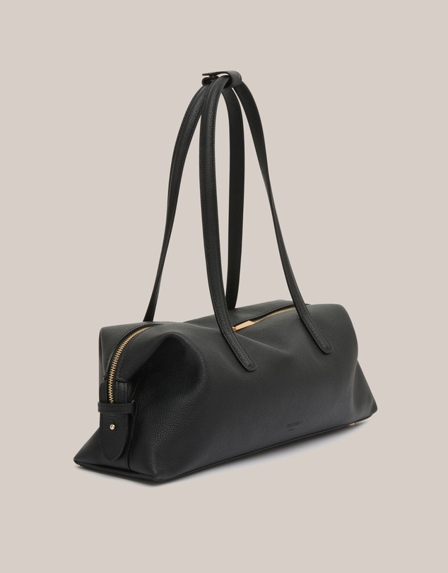 VESTIRSI - Gia Leather Shoulder Bag Black