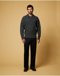 AERE - Wool Blend Knitted Polo
