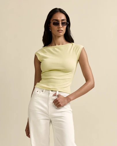 MVN - Ribbed Boatneck Top