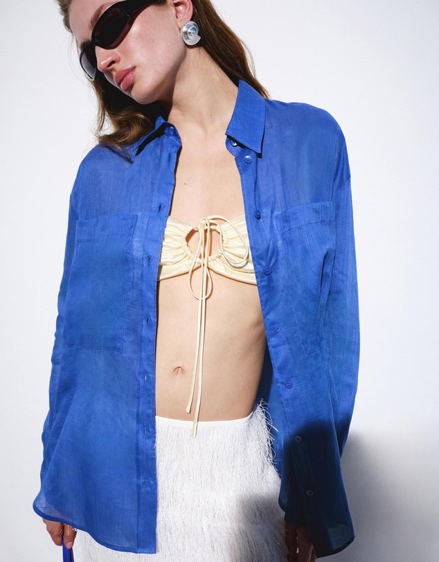 M.N.G - Ramie Shirt with Pockets