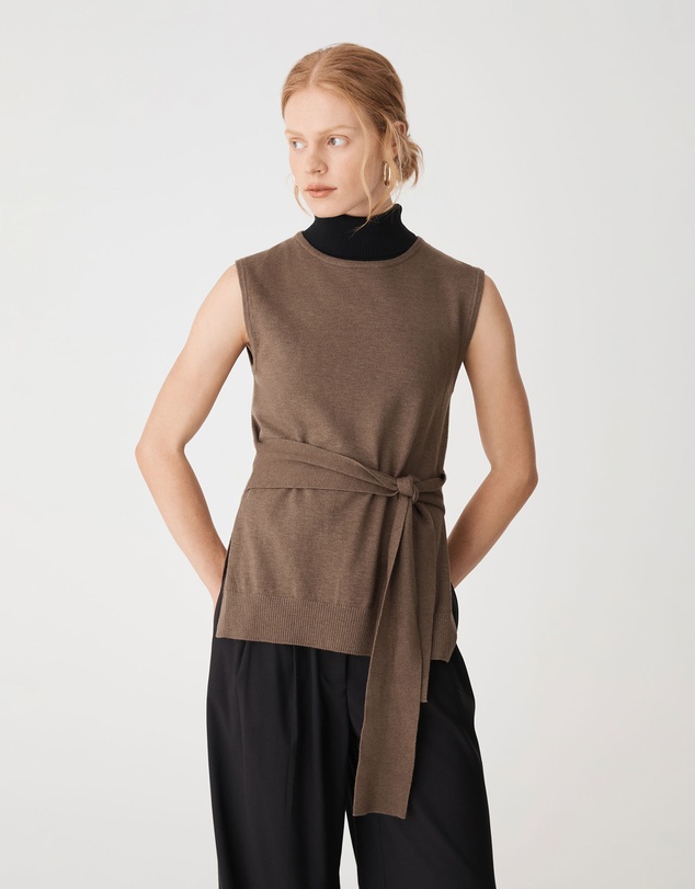 Forcast - Nora Sleeveless Tie Waist Knit