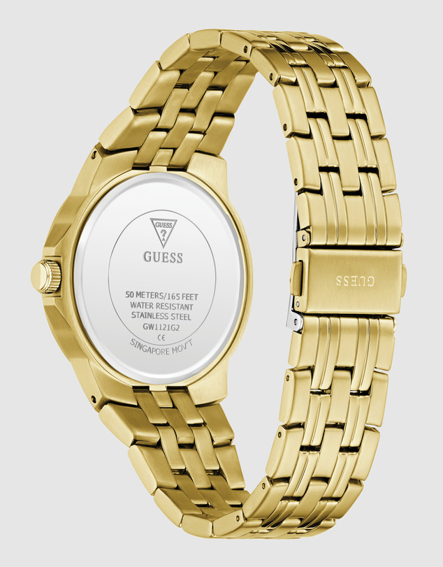 GUESS - GUESS Mens Gold-Tone Analogue Watch