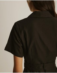 Atmos&Here - Lia Linen Blend Blazer Mini Dress