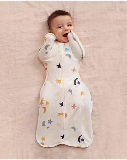Love to Dream - Swaddle Up™ 1.0 TOG Organic Cotton Buff Lunar