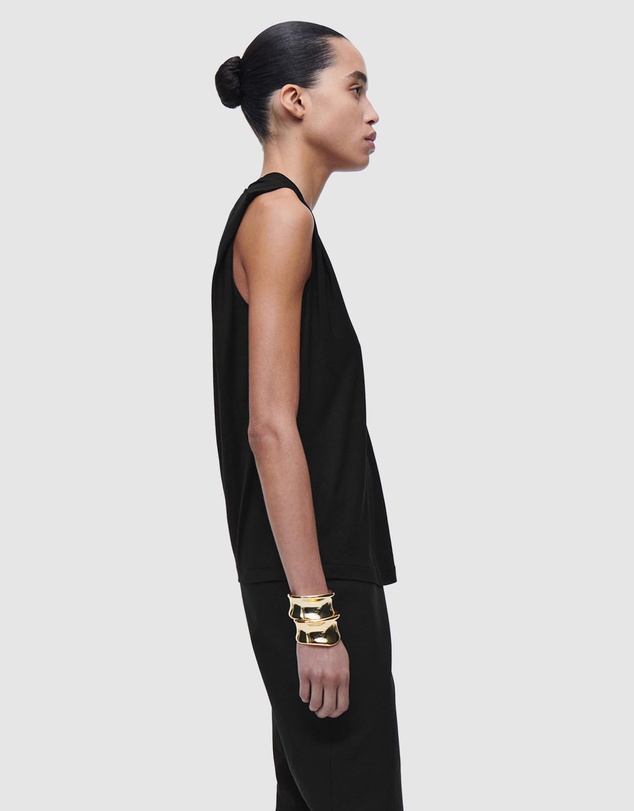 COS - Draped V-Neck Top