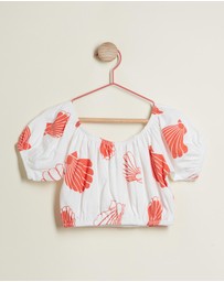 PLAY etc - Clam Crop Blouse - Kids-Teens