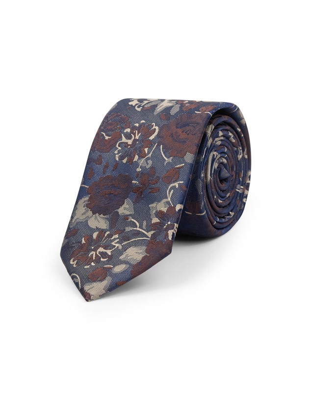 yd. - Tinos Floral 6.5Cm Tie