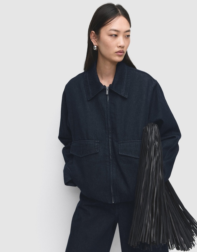 M.N.G - Denim Jacket With Fur Collar