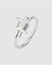 Kuzzoi - ICONIC EXCLUSIVE - Ring Male Big Spike Wire Design 925 Sterling Silver