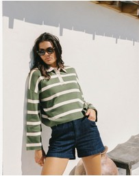 Rhythm - Rugby Polo Knit Sweater