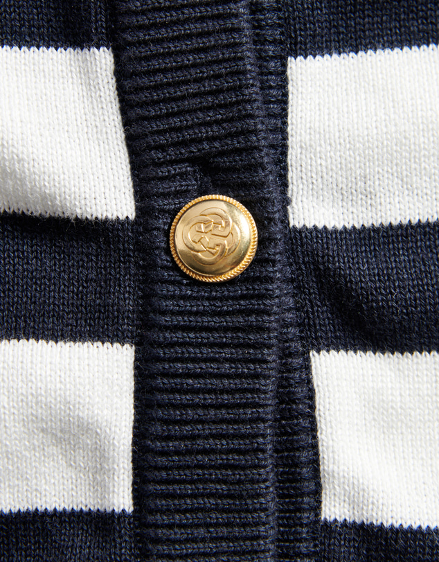 Gant - Shield Breton Stripe Knit Cardigan