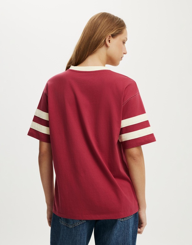 Cotton On - V Neck Oversized Graphic Tee