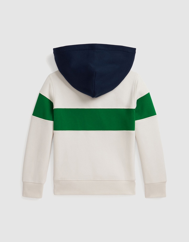 Polo Ralph Lauren - Logo Fleece Rugby Hoodie - ICONIC EXLCUSIVE - Babies-Kids