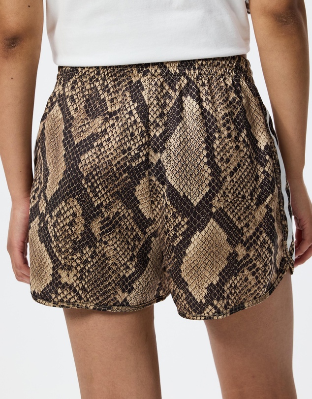 adidas Originals - Snake Print Satin Shorts - ICONIC EXCLUSIVE