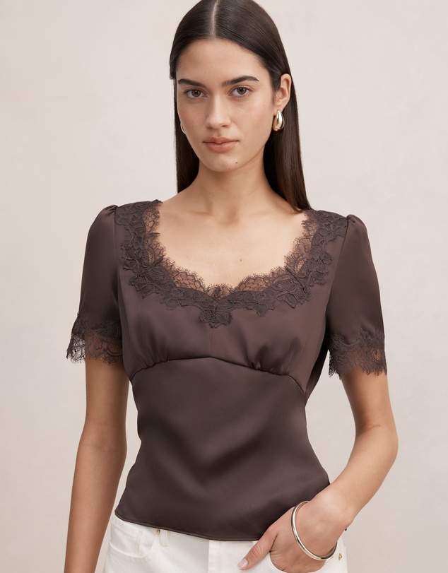 Forever New - Juliette Lace Trim Top