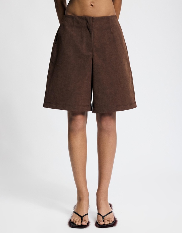 Lover - Vesper Suede Look Shorts